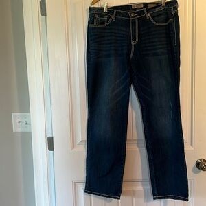 Vintage America Thick Stitch pockets Straight Jeans Size 33 or 16